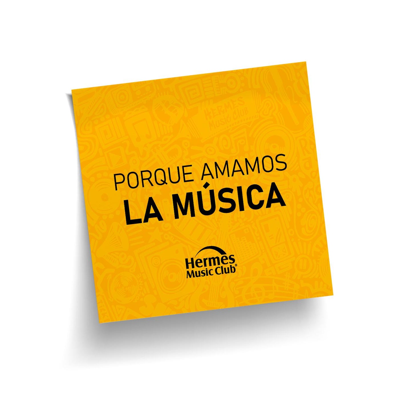 Playera Hermes Music Club Cuello Redondo con Estampado al Frente y al Reverso T-SHIRT HMC FOREVER HE