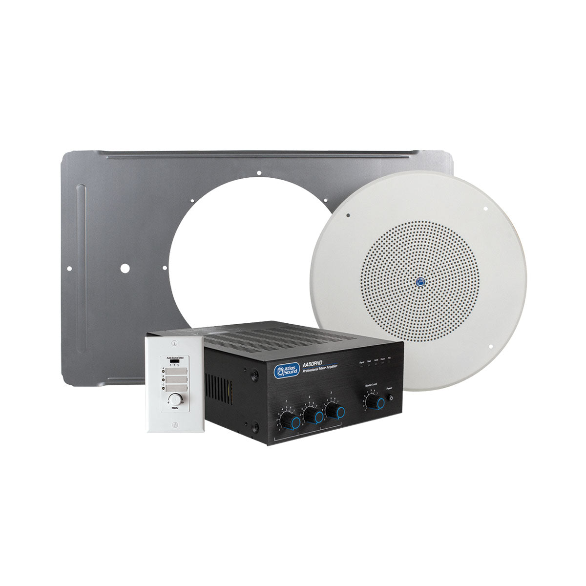 Complete music paging system installation EZSYS-BGM-CPHD