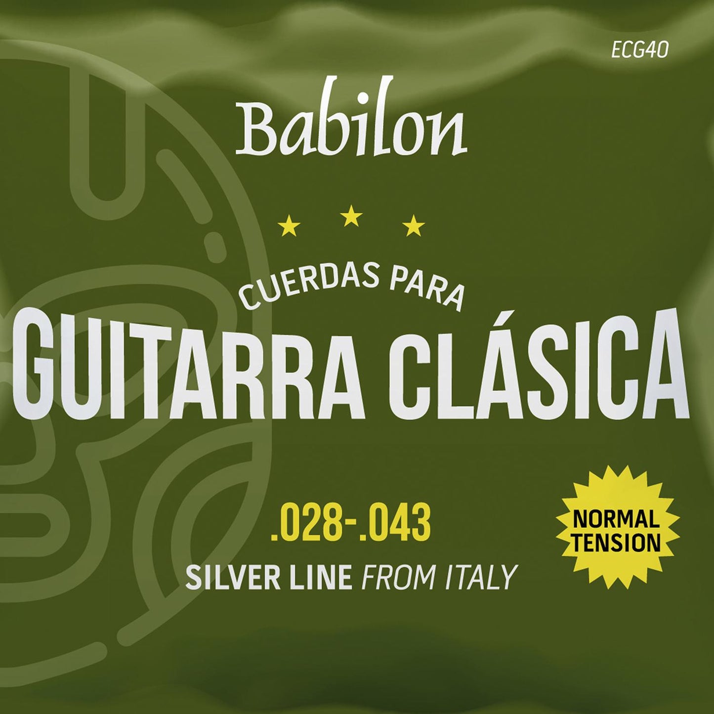 Set de Cuerdas para Guitarra (0.028-0.043) ECG-40/2843 BABILON