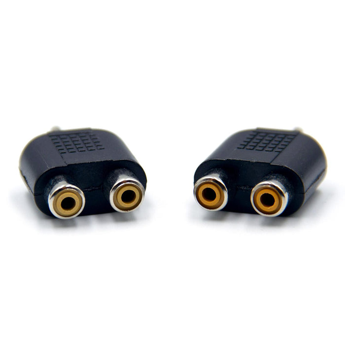 Adaptador 2 Jacks Hembra RCA a Plug 3.5mm Estéreo MRS AC110 MORRISON aaa