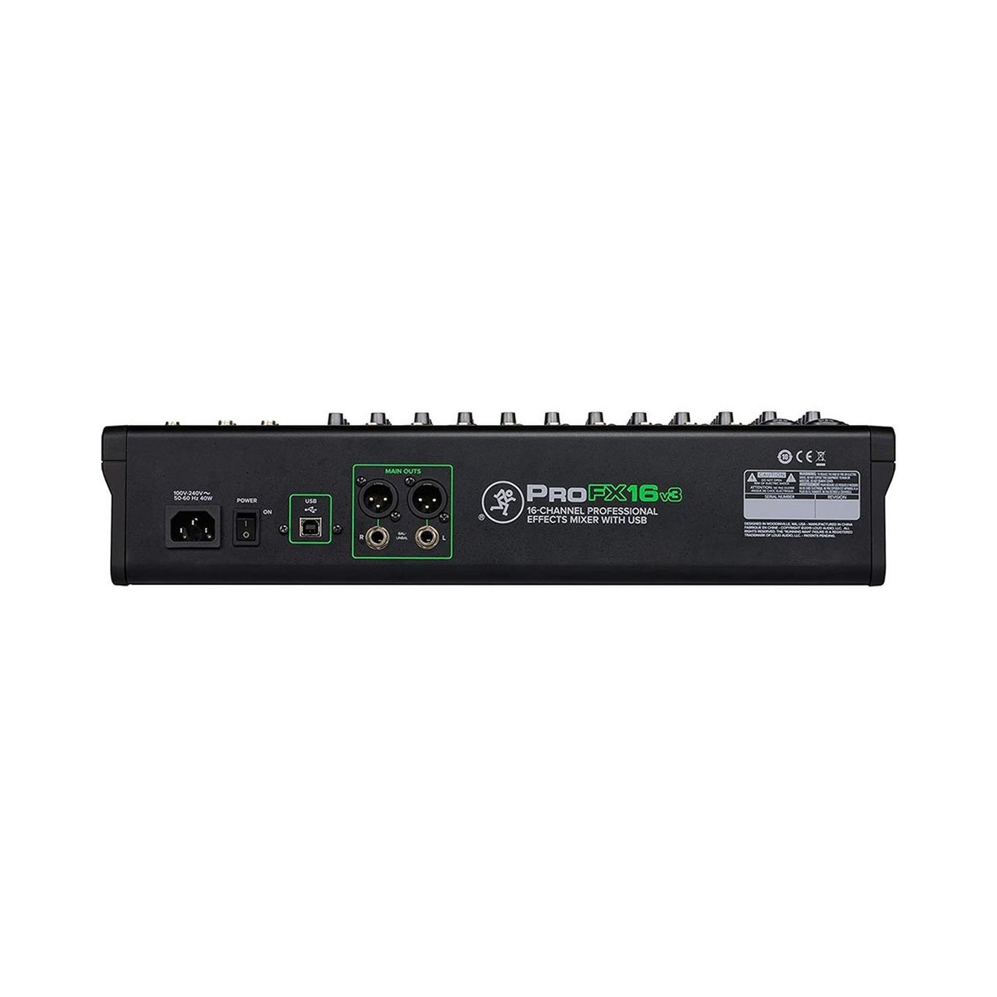 Mezcladora Análoga 16 canales con FX y USB PROFX16V3 MACKIE