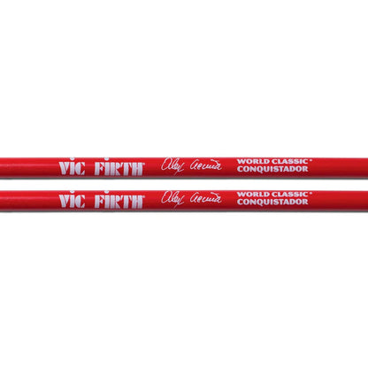 Baquetas para Timbal World Classic “Conquistador” Alex Acuña Color Rojo SAA VIC FIRTH