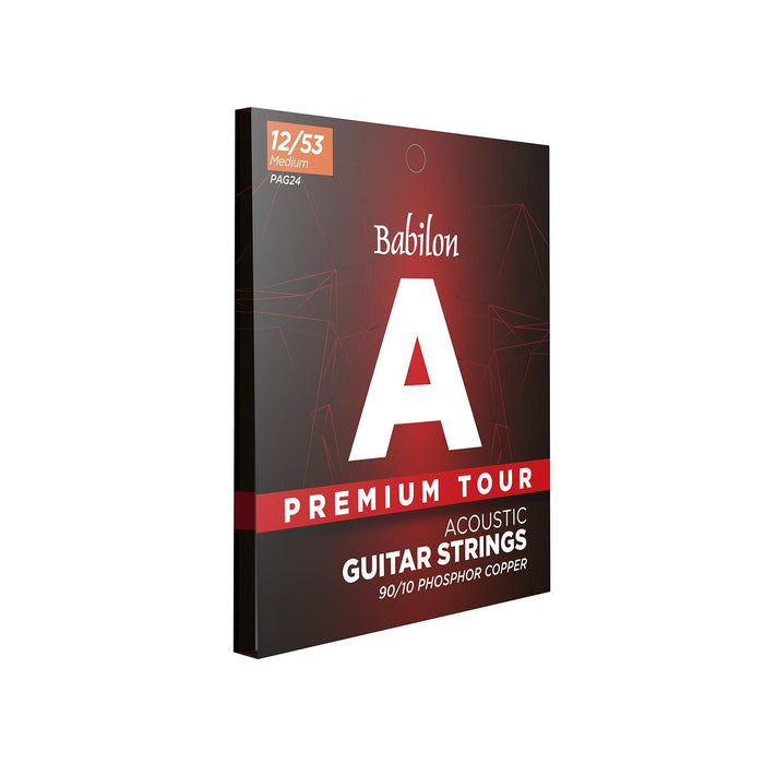 Set de Cuerdas para Guitarra Acústica (0.012-0.053) 90/10 PAG24/12 BABILON. bbb