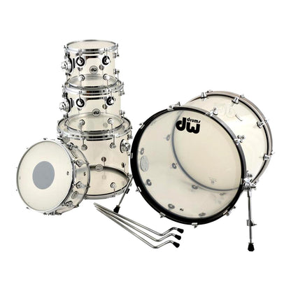 Paquete tambores 5 piezas acrílico claro ddac2215cl DW
