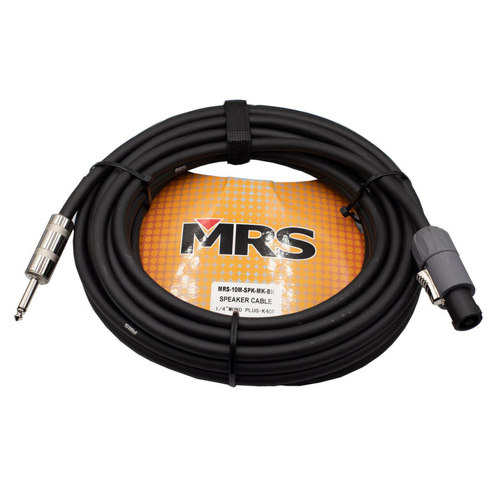 Cable 14AWG Plug 1/4 a Speakon MRS-10M-SPK-MK-BK MORRISON aaa