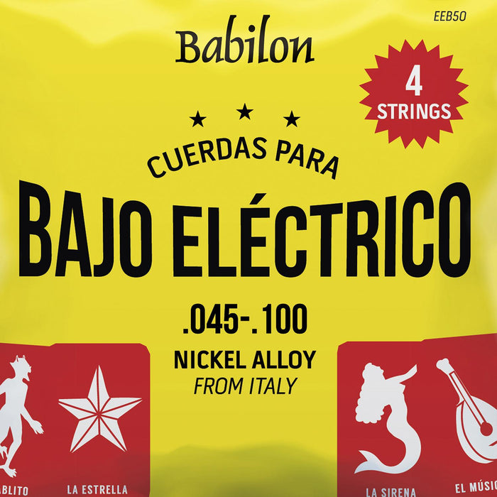 Set de Cuerdas para Bajo Eléctrico (.045-.100) EEB50/4S BABILON. aaa