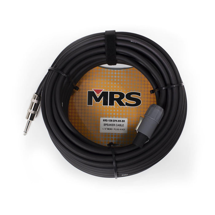 Cable TS 1/4" a Speakon MRS-15M-SPK-MK-BK aaa