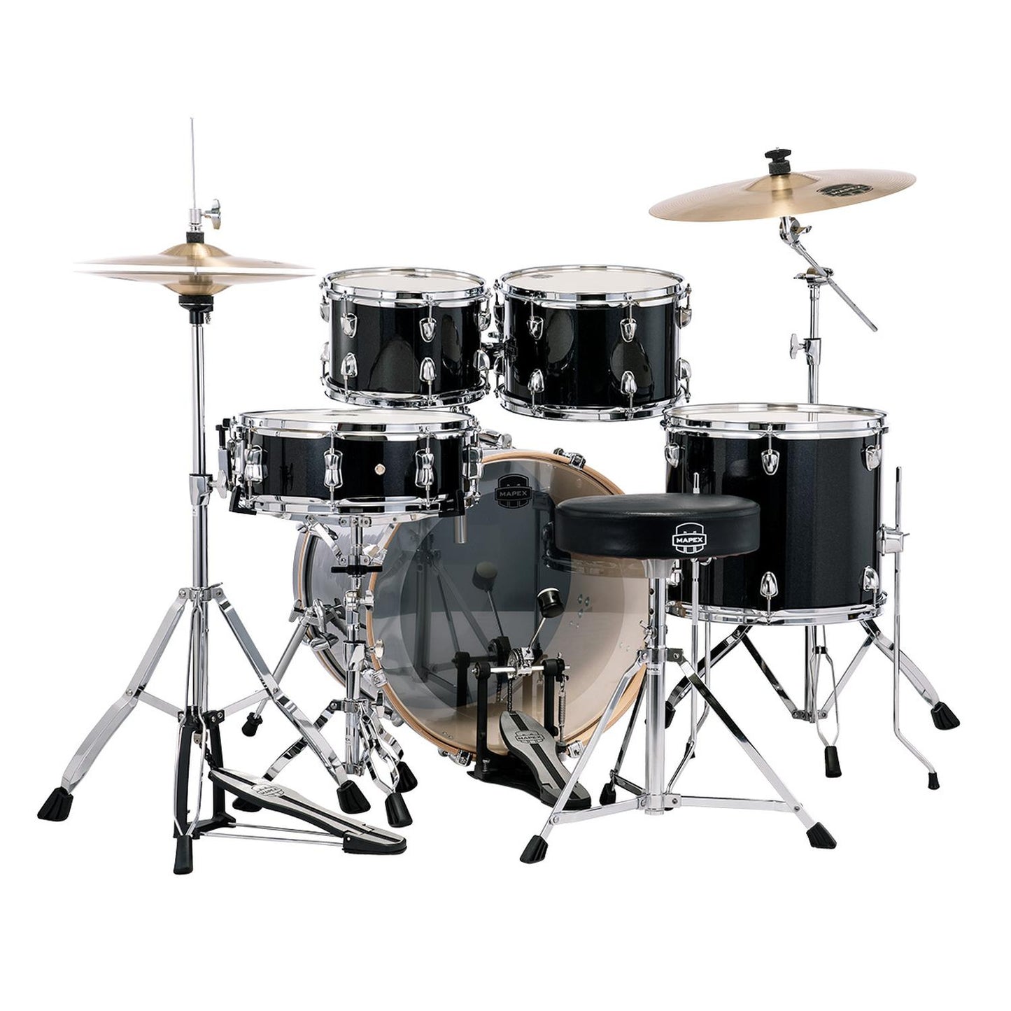 Batería Acústica Venus Black Galaxy Sparkle VE5044FTC-VH MAPEX