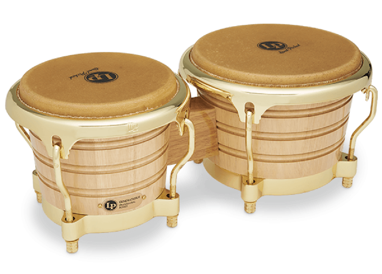 Bongos LP Generación II Natural/Gold LP201AX-2AW LATIN PERCUSSION