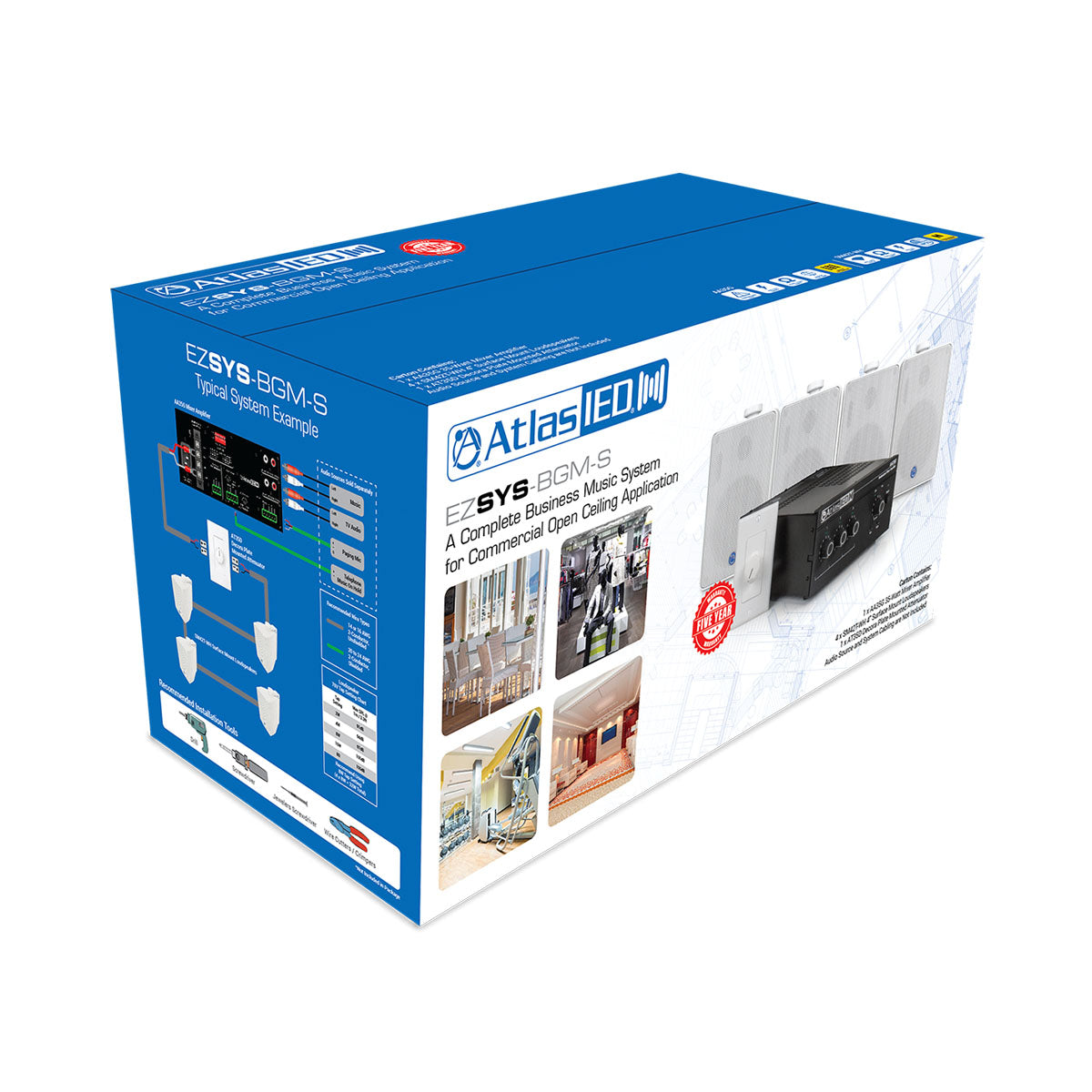 Sistema completo música voceo mesa   EZSYS-BGM-S